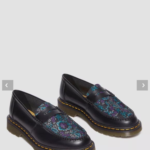 Dr. Martens Penton Floral Jacquard Loafers 'Black' size 5 US - Picture 8 of 9